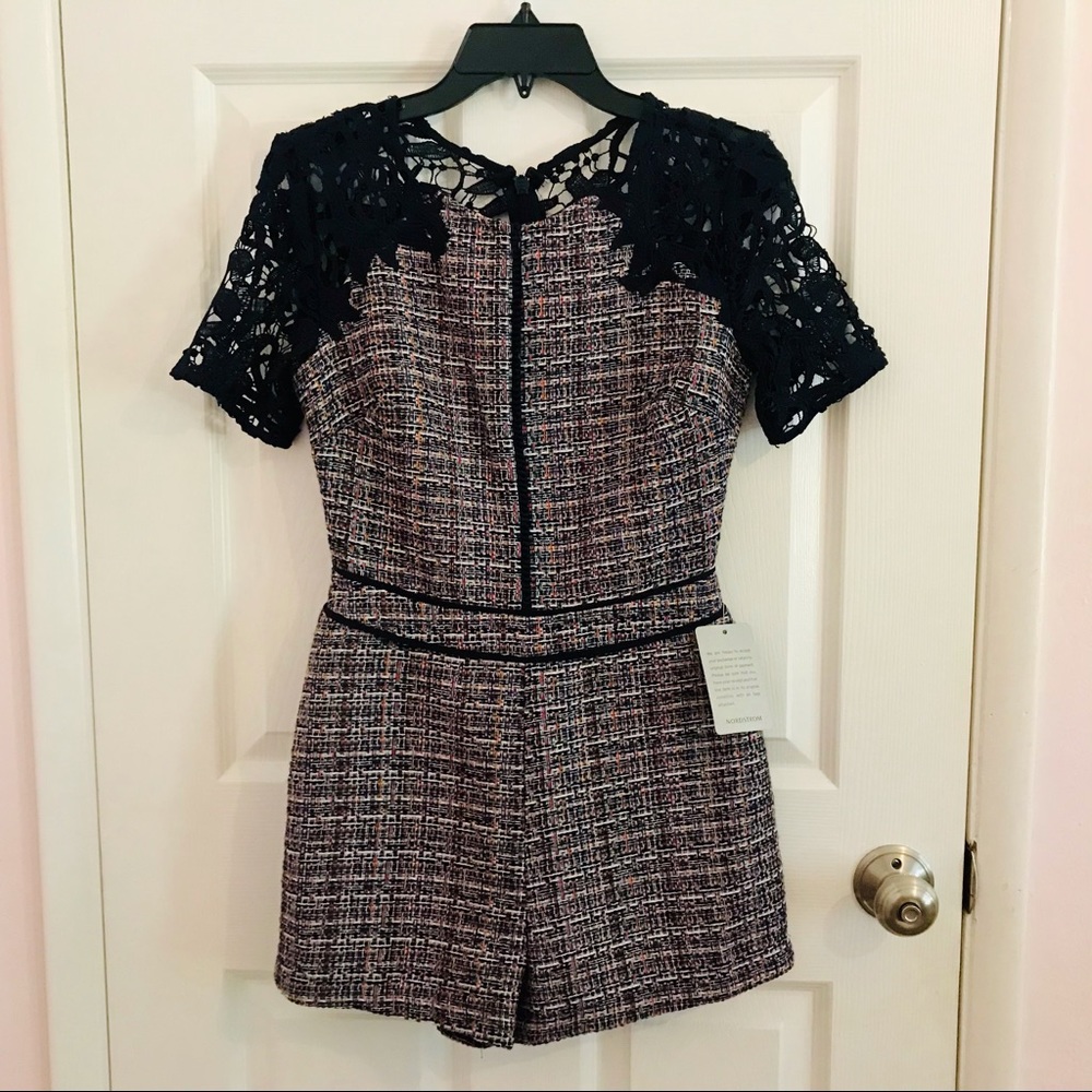 NWT Adelyn Rae Tweed Romper